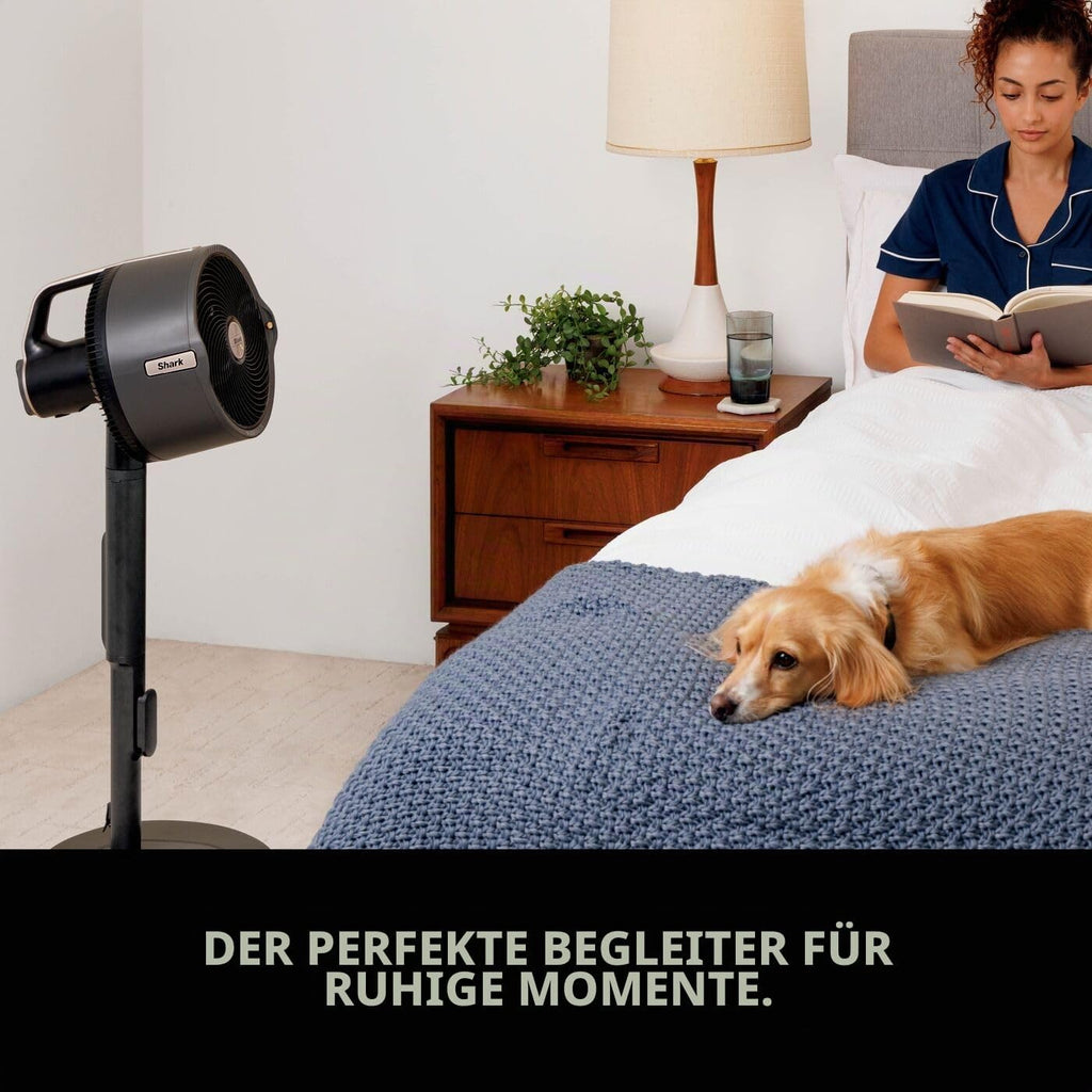 Ventilador inalámbrico para interiores y exteriores Shark FlexBreeze Pro con sistema de nebulización, alcance de enfriamiento de 20 m, 24 horas de autonomía, 5 velocidades, silencioso, control remoto