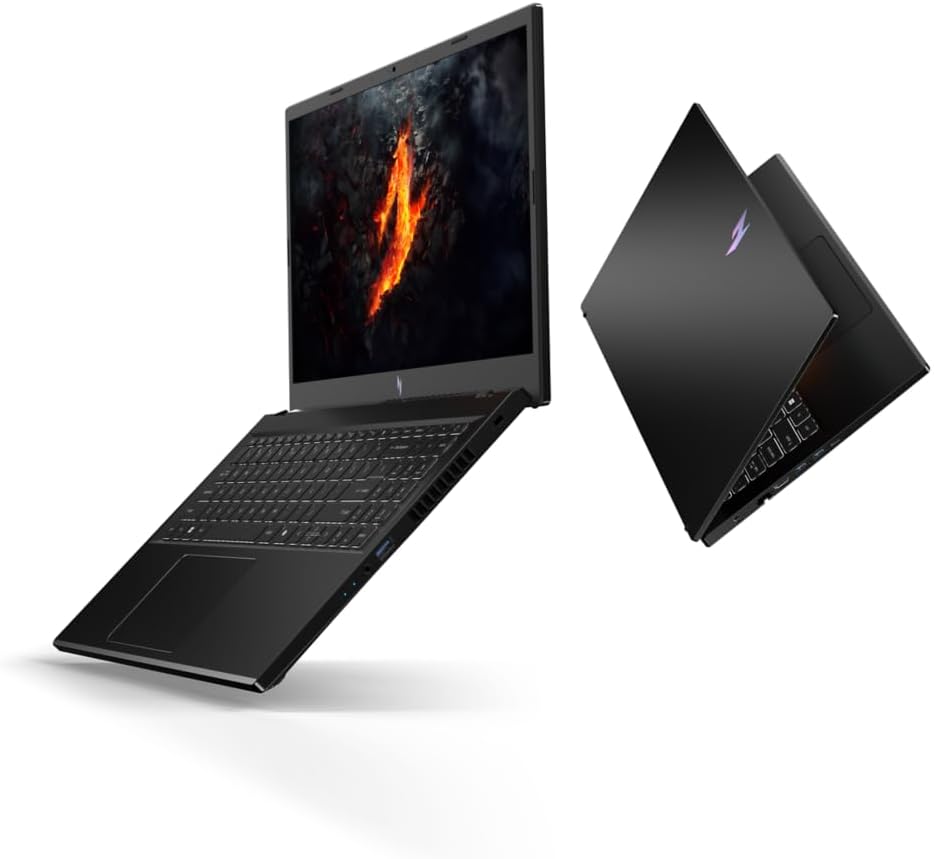 acer Nitro V 15 ANV15-41-R4FN, Ordenador Portátil Gaming 15.6'' Full HD IPS LCD 165Hz, (AMD Ryzen 5 7535HS, NVIDIA GeForce RTX 4050, RAM 16 GB, SSD 512 GB, Windows 11 Home) Teclado AZERTY, Negro
