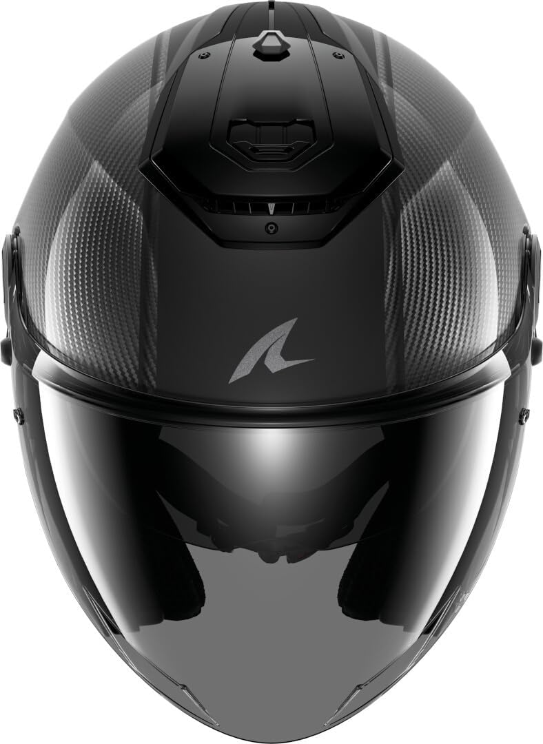 SHARK, Casco de moto jet RS JET CARBON SKIN Negro Carbono DKD, M