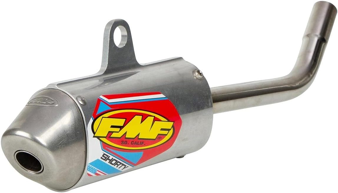 Silenciador FMF PowerCore 2 Shorty plateado Tamaño acero inoxidable/aluminio/acero inoxidable