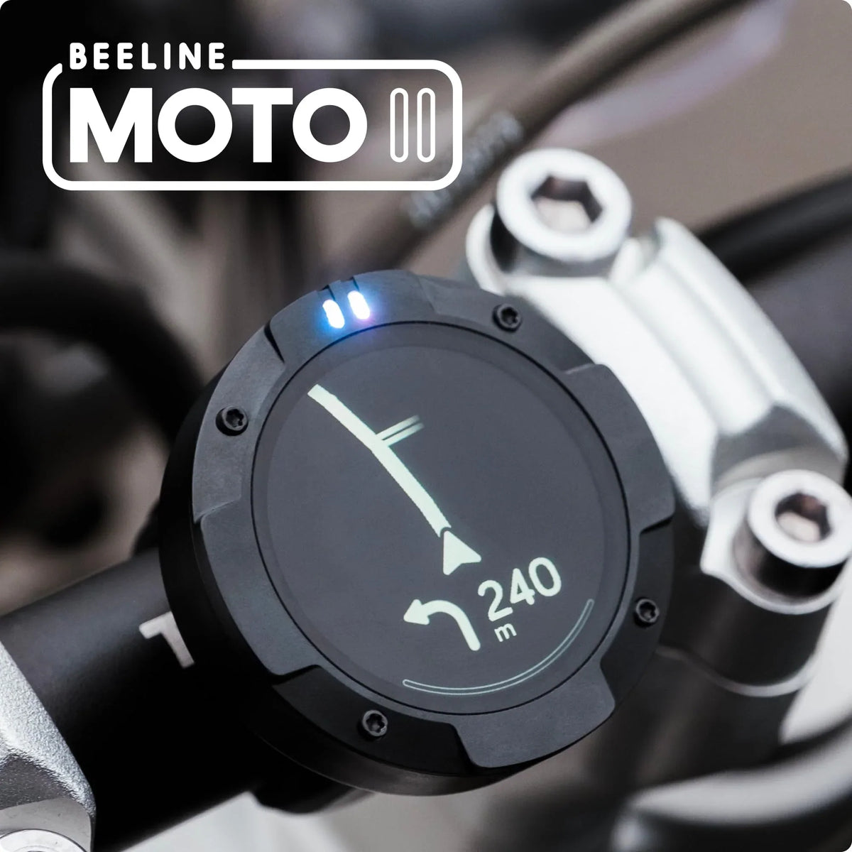 Navegador para moto Beeline Moto II, navegación global, interfaz de minimapa, 14h de batería, IP67, USB C, soporte de correa