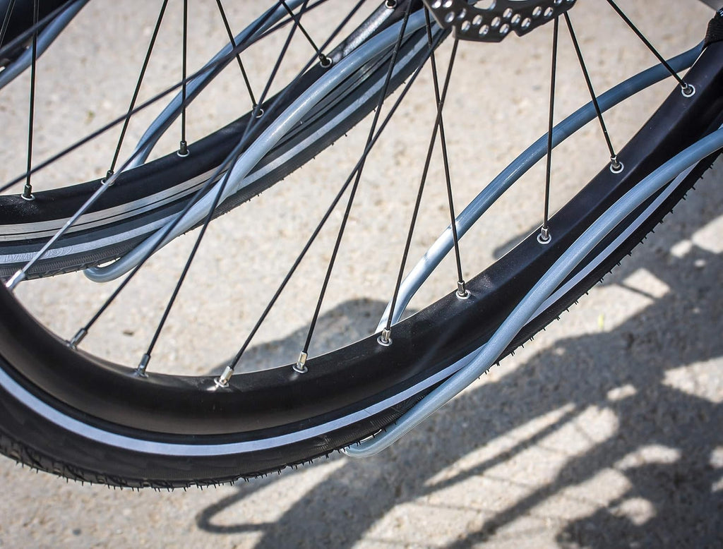 EUFAB 11514 Portabicicletas basculante para 4 bicicletas, Gris