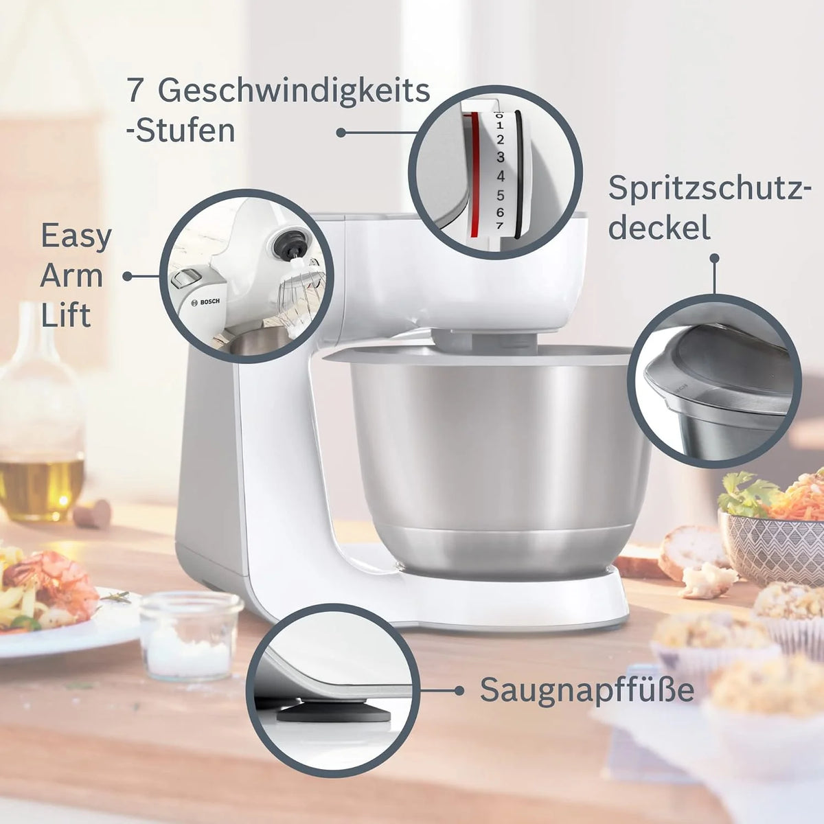 Bosch Serie 4 Robot kuchenny 1000 W, MUM58W20