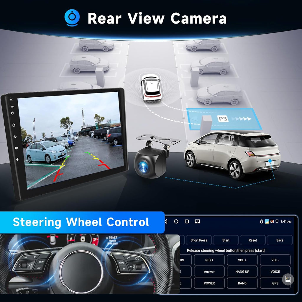 Autorradio Android 4G+64G para Peugeot 308 308SW 408 2007-2015, Radio con CarPlay y Android Auto inalámbricos, pantalla táctil de 9 pulgadas Hodozzy, navegación GPS, WiFi, DSP FM/RDS, radio 2 DIN + cámara