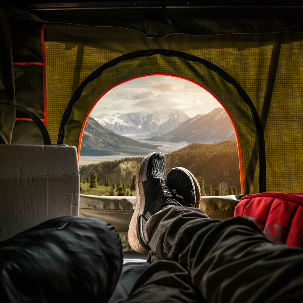 Tienda de techo Trekker Hut M, gris