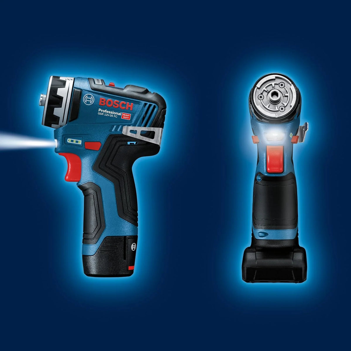 Bosch Professional system 12V: akumulatorowa wiertarko-wkrętarka GSR 12V-35 FC (bez akumulatorów i ładowarki, opakowanie kartonowe)
