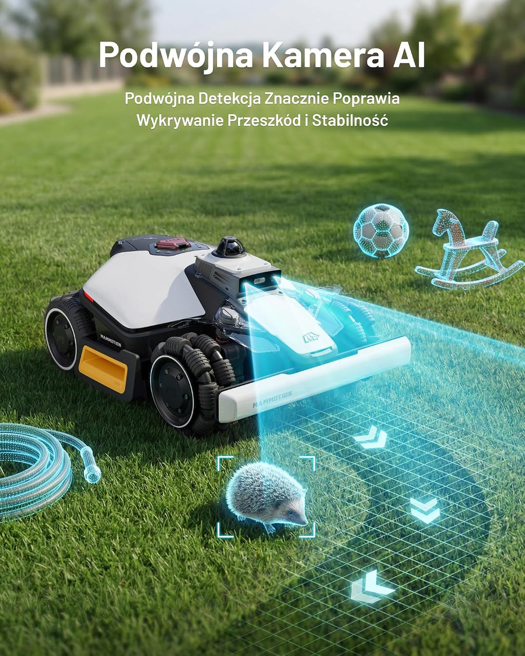 MAMMOTION LUBA mini 2 AWD 1500 robot koszący bez przewodu, Zalec. 1500 m²