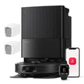 Roborock QV 35A Robot aspirador y fregasuelos con 8000 Pa de potencia de succión, Reactive Tech, elevación de mopa de 10 mm, LiDAR y base todo en uno