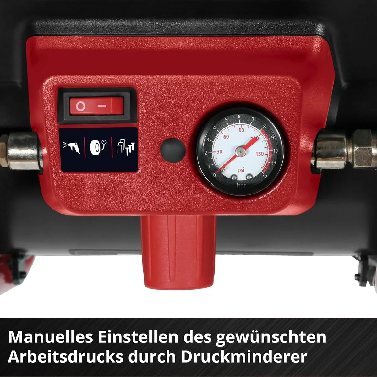 Compresor a batería TE-AC 36/150 Li OF-Solo Power X-Change 36V 8 bar depósito 6L 150 l/min capacidad de aspiración sin batería