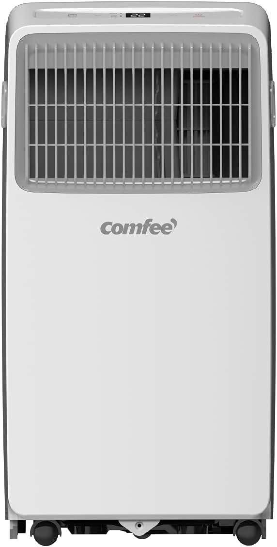 Aire acondicionado portátil Comfee Breezy Cool Pro 2.6, 9000 BTU 2,6 kW, refrigeración, ventilación y deshumidificación, control por aplicación, para habitaciones de hasta 88 m³ (33 m²), aire acondicionado móvil con tubo de escape