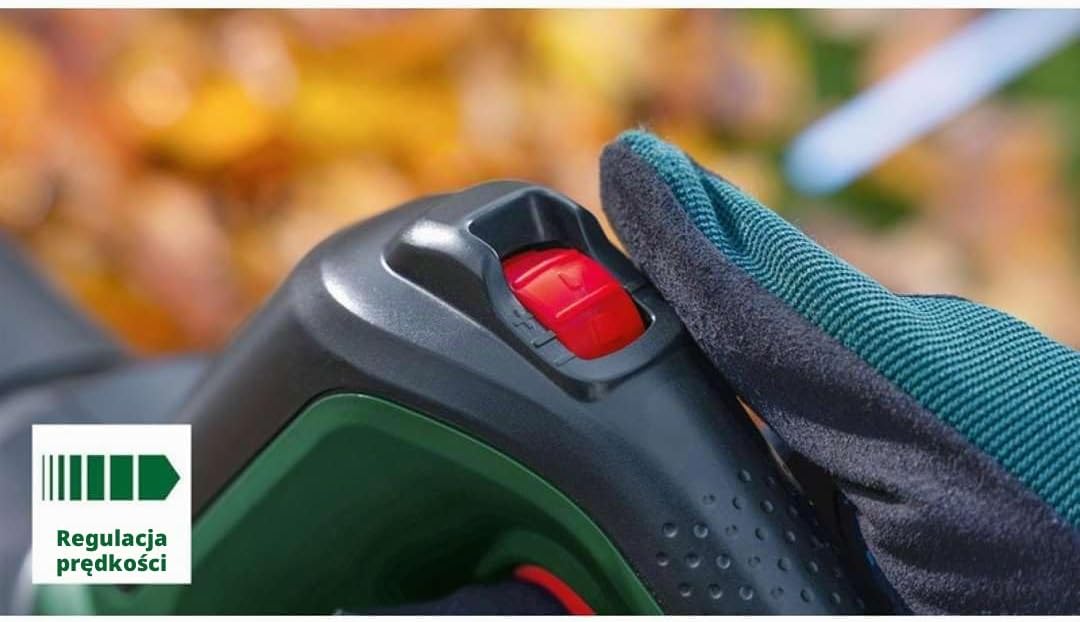 Bosch Home and Garden Akumulatorowa Dmuchawa do Liści 36V-750, 1 Akumulator 2 Ah, System 36V, do Usuwania Zalegających Liści na Dużym Terenie, Niewielka Waga 2.8 kg, Opakowanie Kartooptymalne