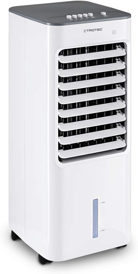 Enfriador de aire TROTEC PAE 21, climatizador portátil 3 en 1, enfriador de aire, purificador de aire, ventilador (3 niveles de velocidad, silencioso, función de oscilación)
