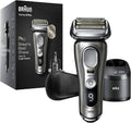 Afeitadora Braun Series 9 Pro Premium para hombre, ganadora del test de Stiftung Warentest, cabezal de afeitado 4+1, afeitadora eléctrica y recortadora, estación de limpieza, 60 min de autonomía, 9465cc, metal noble