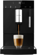 Cecotec Kompaktowy ekspres do kawy do espresso Cremmaet Steam. 1350 W, 19 bar, system termobloków, zbiornik na kawę ziarna 150 g z młynkiem i 1,1 l wody, kompaktowy z parownikiem