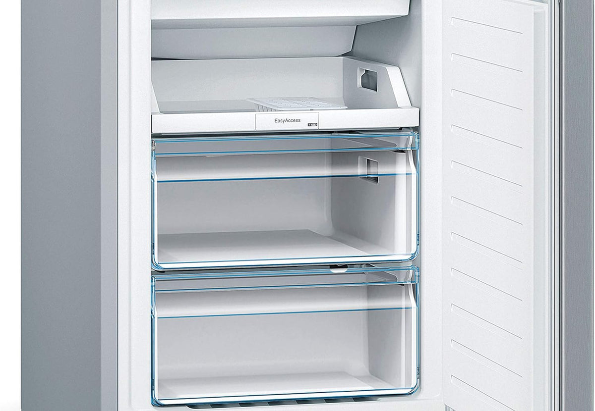 Bosch KGN36NLEA Serie 2, Frigorífico combinado de libre instalación - 305L - An 60cm x Al 186cm - Acero inoxidable plata