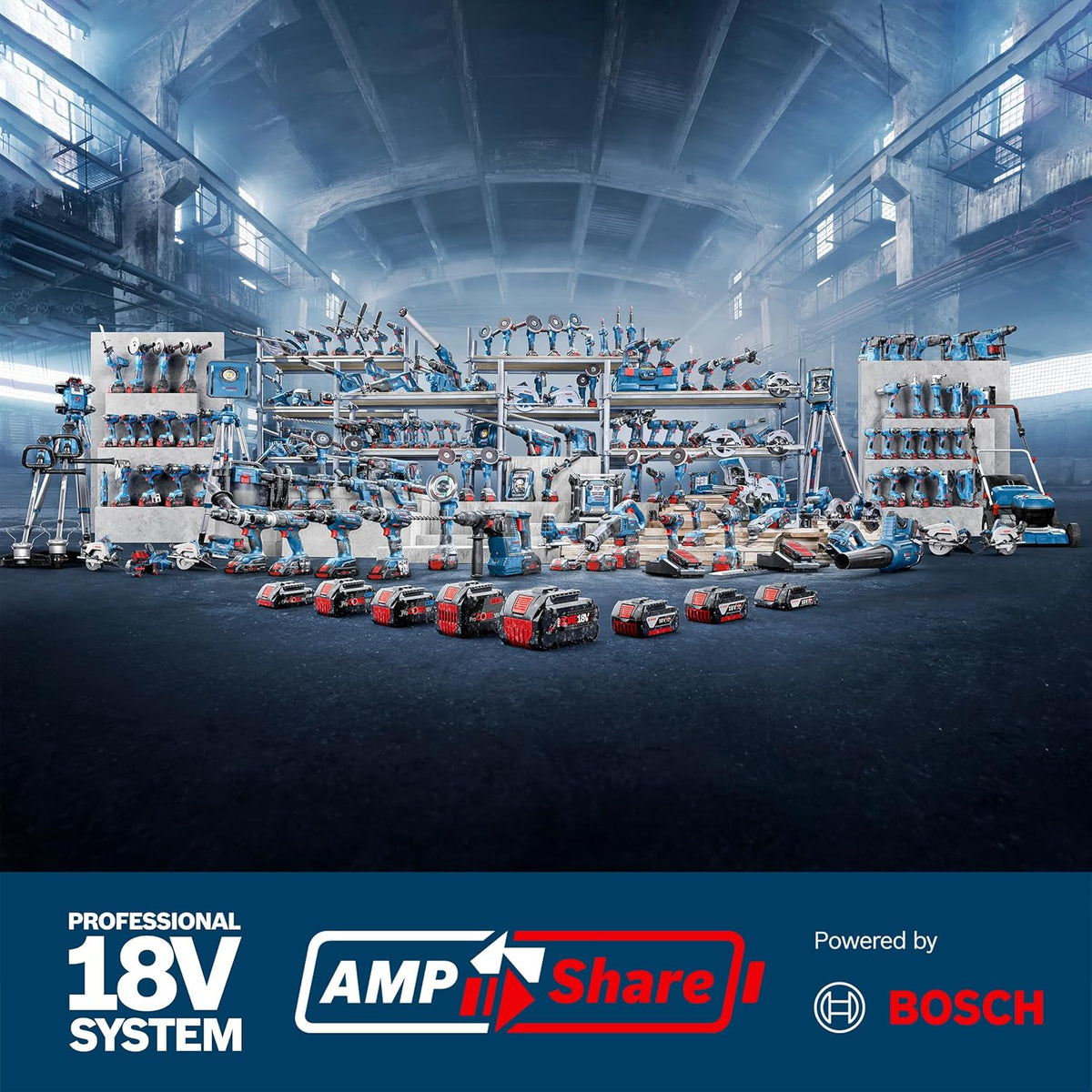 Kit combinado de baterías Bosch Professional 18V System: GSB 18V-45 + GBH 18V-22 + GWS 18V-8 (incluye 3x GBA 4.0Ah, GAL 18V-40, bolsa de herramientas) – Exclusivo de Amazon