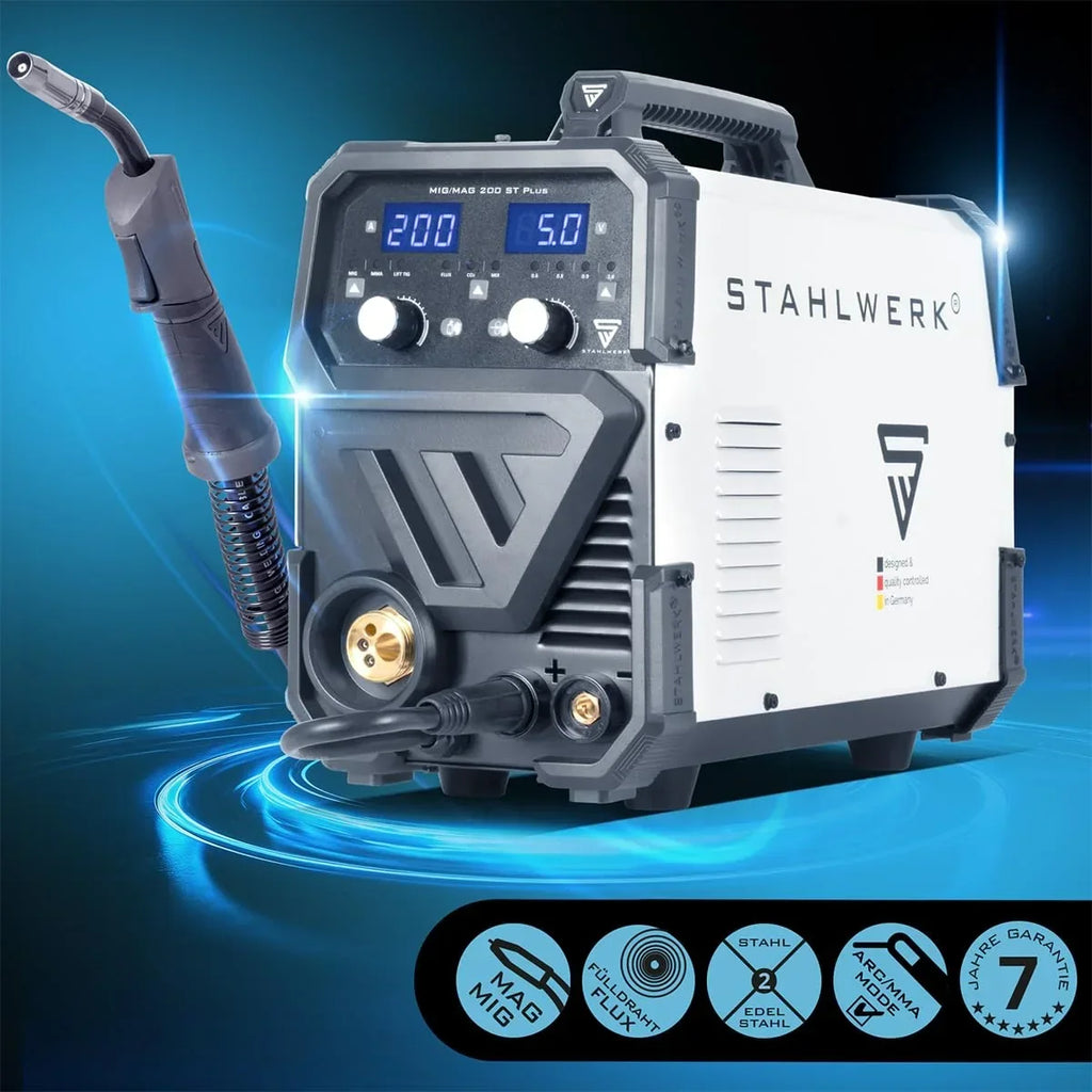 Soldadora de gas protector MIG MAG 200 ST 200 A inversor IGBT alimentación de alambre sinérgica FLUX Lift-TIG MMA