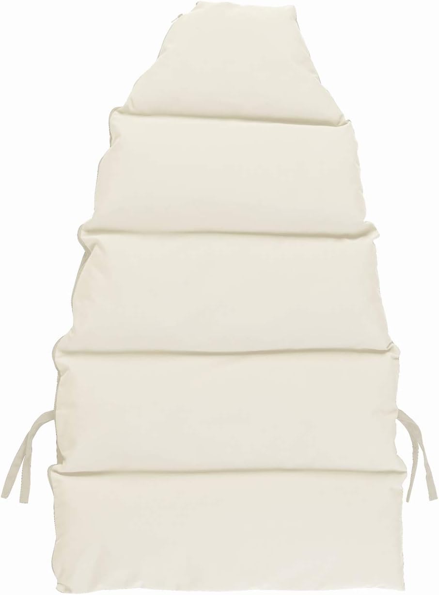 Sillón colgante AMAZONAS Swing Chair crema, elegante silla colgante con colchón extragrueso de madera de abeto certificada FSC, hasta 120 kg
