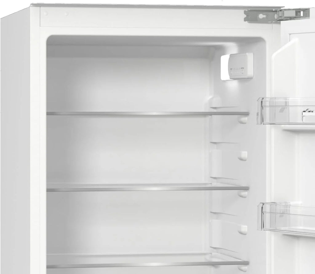 Gorenje RKI514D22 lodówko-zamrażarka do zabudowy/145 nisz/zawias drzwiowy stały/EEK: D/FrostLess/208 litrów/cyfrowy wskaźnik temperatury/oświetlenie LED/zawias drzwiowy wymienny/wys. x szer. x gł