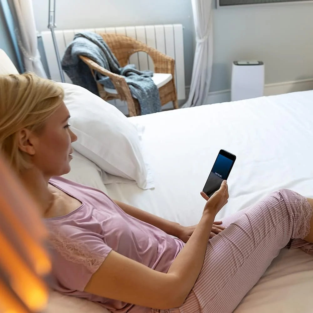 Cecotec Wydajny osuszacz BigDry 4000 Expert Connected 10L Pojemność 2,5L Sterowanie Wi-Fi Sterowanie dotykowe Wyświetlacz LED Zegar 24h 2 prędkości Wybór wilgotności