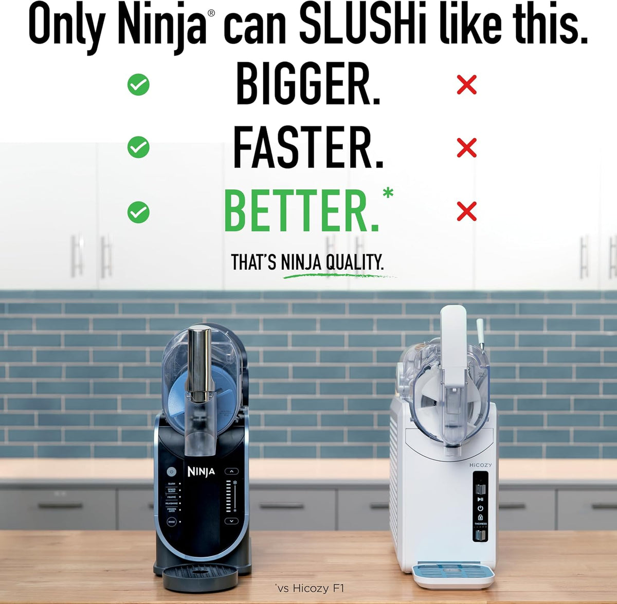 Máquina para granizados y bebidas congeladas Ninja SLUSHi con tecnología RapidChill | Recipiente de llenado fácil de 88 oz | 5 programas preestablecidos | Prepara margaritas, frappés y más | Con piezas aptas para lavavajillas | Negro | FS301