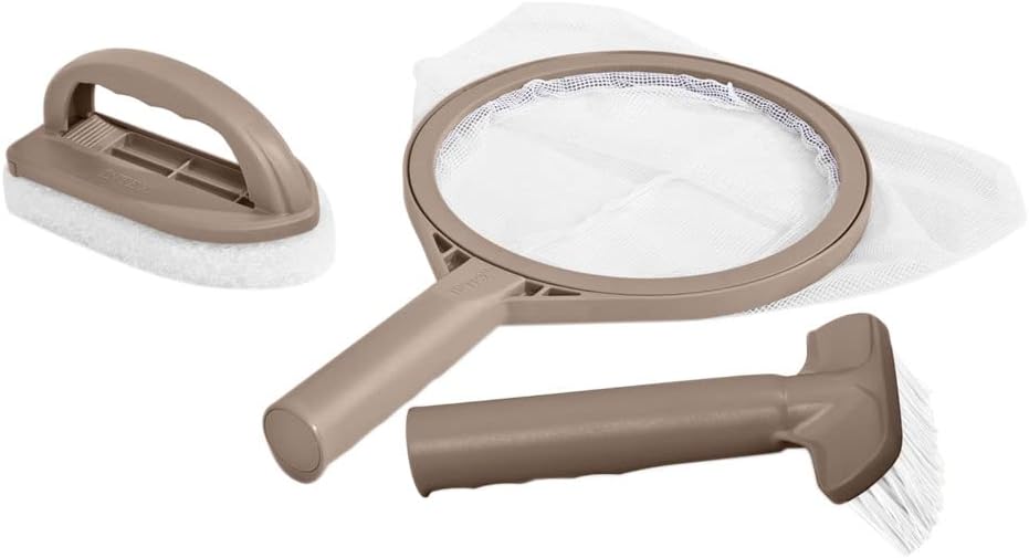 Aspiradora de piscina manual Intex con batería recargable, talla única, y kit de mantenimiento Pure Spa