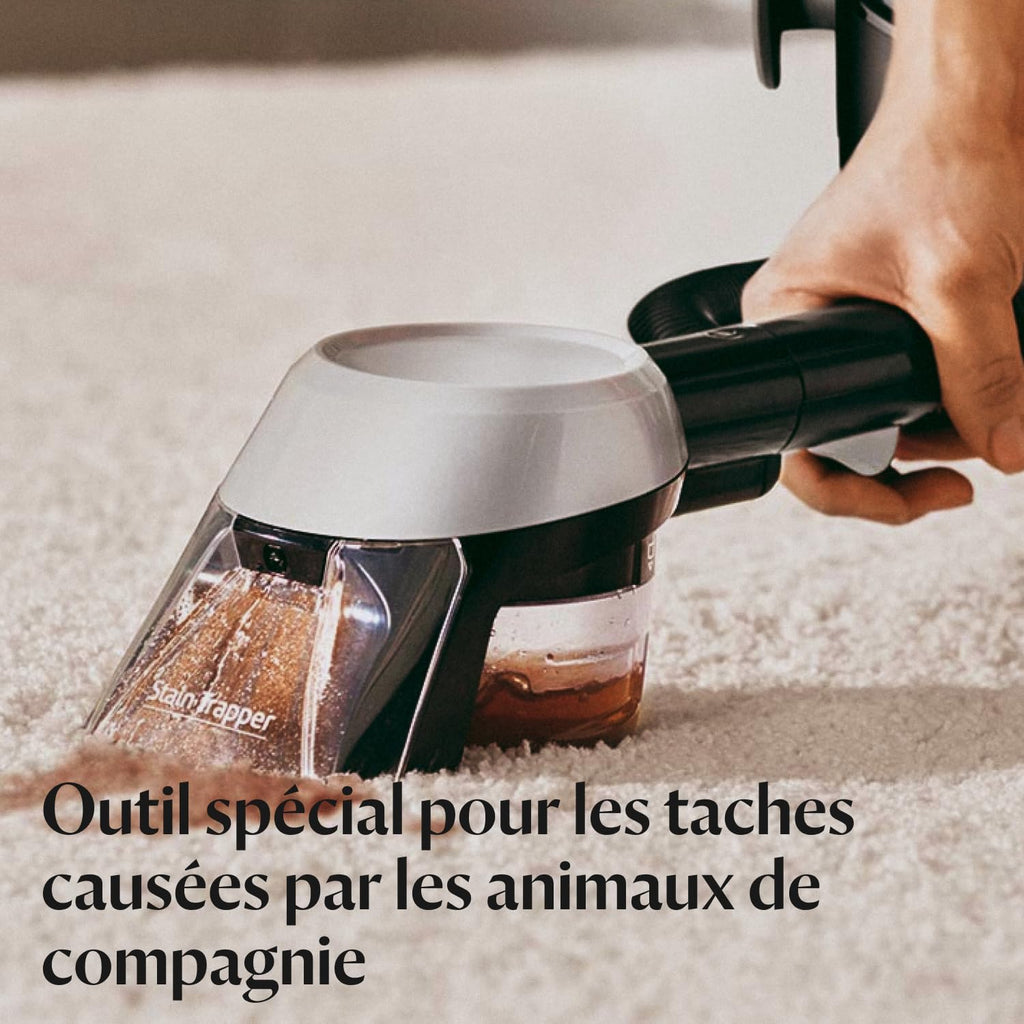 BISSELL SpotClean Pet Pro, Limpiador de tapicerías, potente motor de 750W, ideal para dueños de mascotas, limpiador de alfombras, moquetas, muebles, tejidos, coche y más, 15585