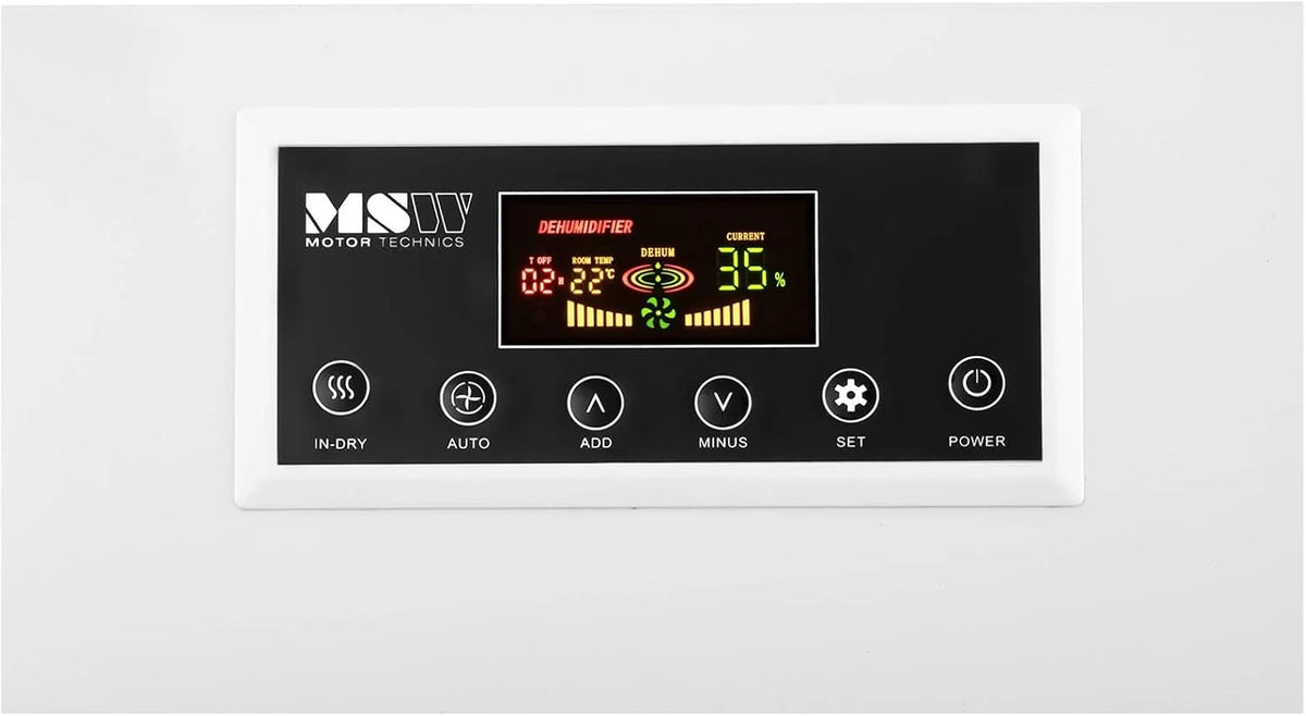 MSW suszarka budowlana 50 l/24 h 90 m² 5,69 l osuszacz powietrza osuszacz powietrza urządzenie do suszenia pomieszczeń