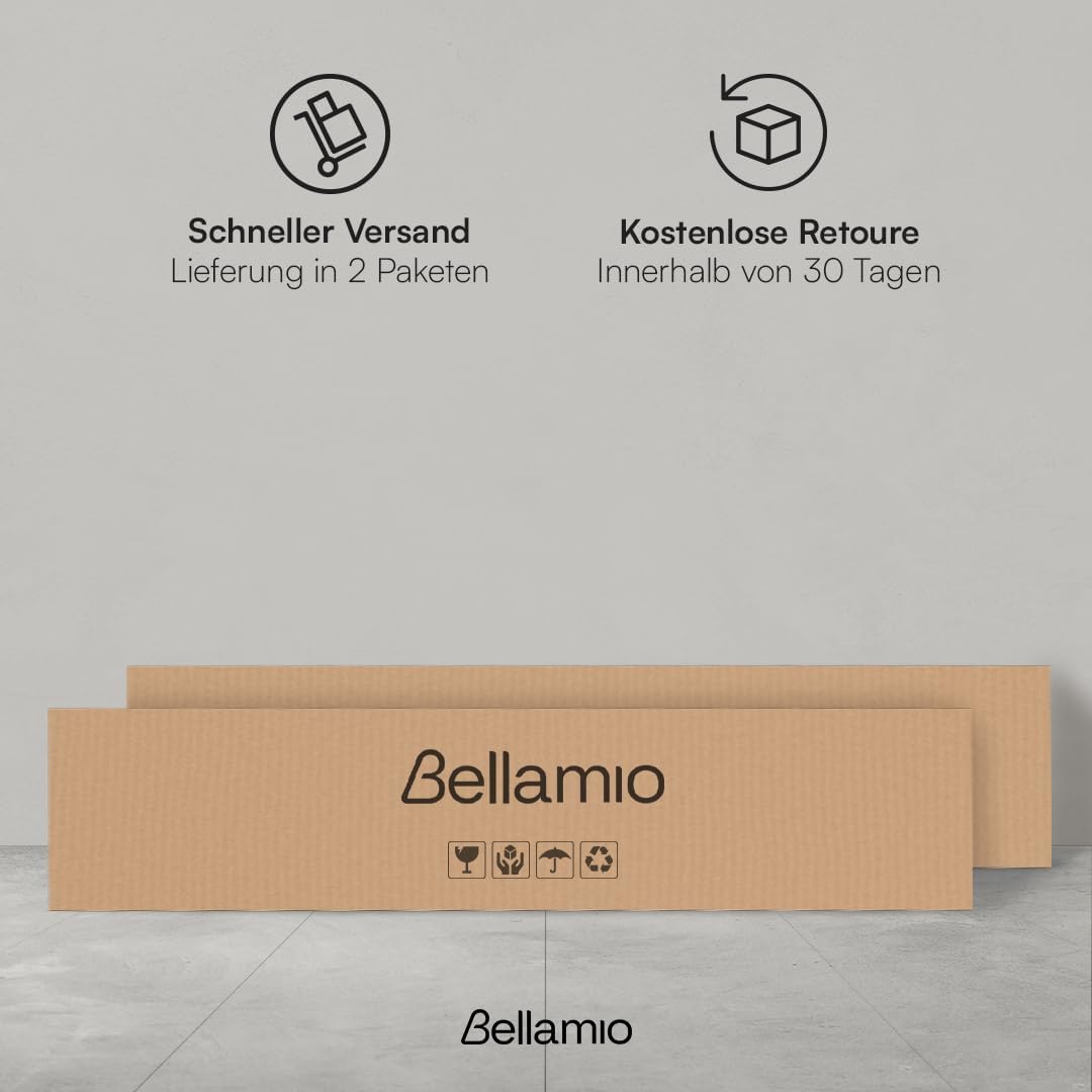 Bellamio Apol Mehrzweckschrank Eichenoptik – Besenschrank 90 cm breit mit Stauraum – Putzschrank mit Staubsaugerfach – Vorratsschrank Küche - Aktenschrank aus Holz - Flurschrank – Aufbewahrungsschrank