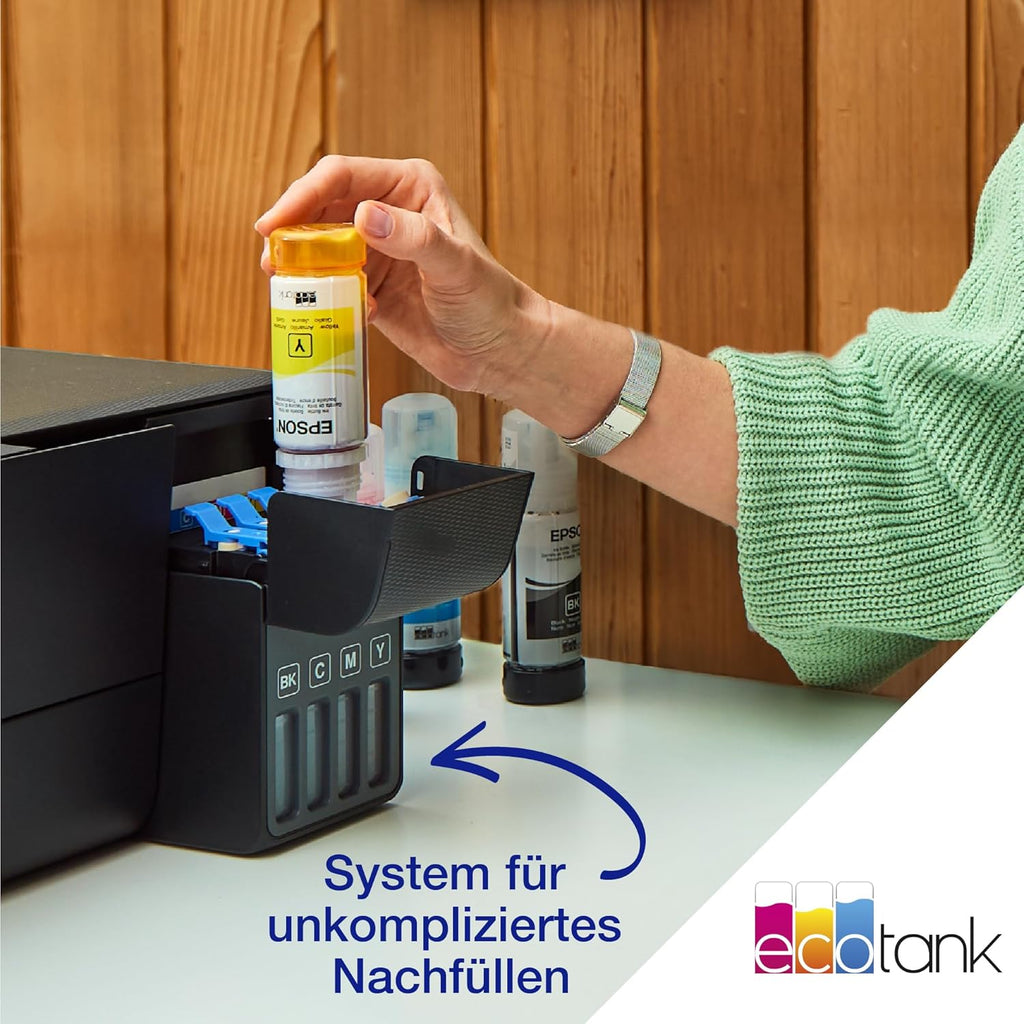 Impresora multifunción de inyección de tinta Epson EcoTank ET-4800 A4 con Wi-Fi, incluye tinta para hasta 3 años