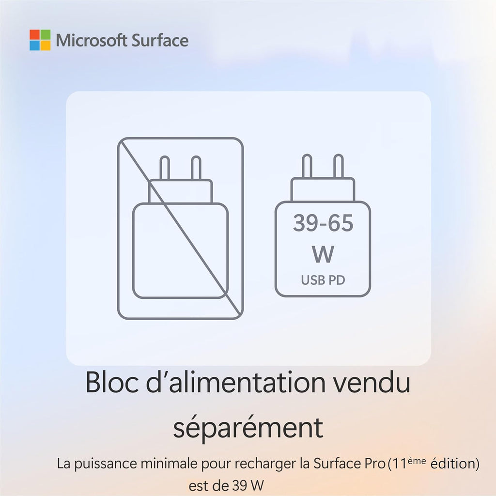 Microsoft Surface Pro (Cargador no incluido) | PC Copilot+ | Pantalla táctil OLED de 13" | Snapdragon® X Elite | 16 GB de RAM | SSD de 512 GB | Último modelo, 11.ª edición | Azul zafiro