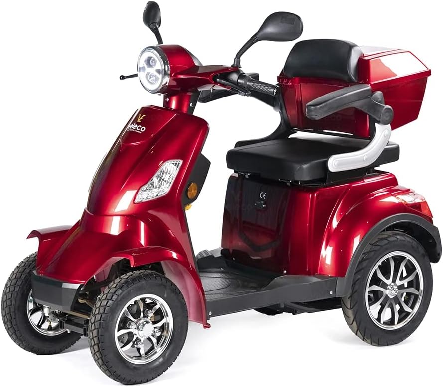 VELECO Scooter eléctrico para personas mayores de 4 ruedas 1000W FASTER