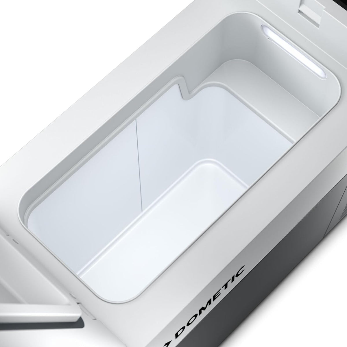 Nevera de compresor DOMETIC CFF 12, eléctrica, ligera, 13 litros, 12/230 V para coche, camión, barco, autocaravana y enchufe, gris