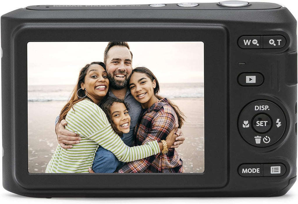KODAK Pixpro - FZ45 - Cámara digital compacta de 16,44 megapíxeles - Negro - Blanco - 1280 x 720p