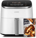 Freidora de aire COSORI Turbo Blaze, 6 l, 46% más rápida, con motor de CC, freidora sin aceite 9 en 1 con 117 recetas, apta para lavavajillas, freír, hornear, asar, deshidratar, blanca
