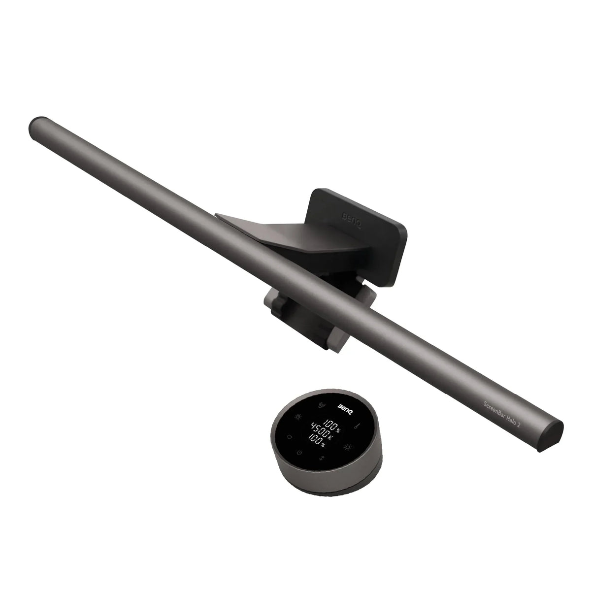 Lámpara de monitor ScreenBar Halo 2 con luz trasera, USB, 5 W, 2700–6500 K, regulable, sensor de movimiento, mando inalámbrico, para monitores de 0,43–6 cm