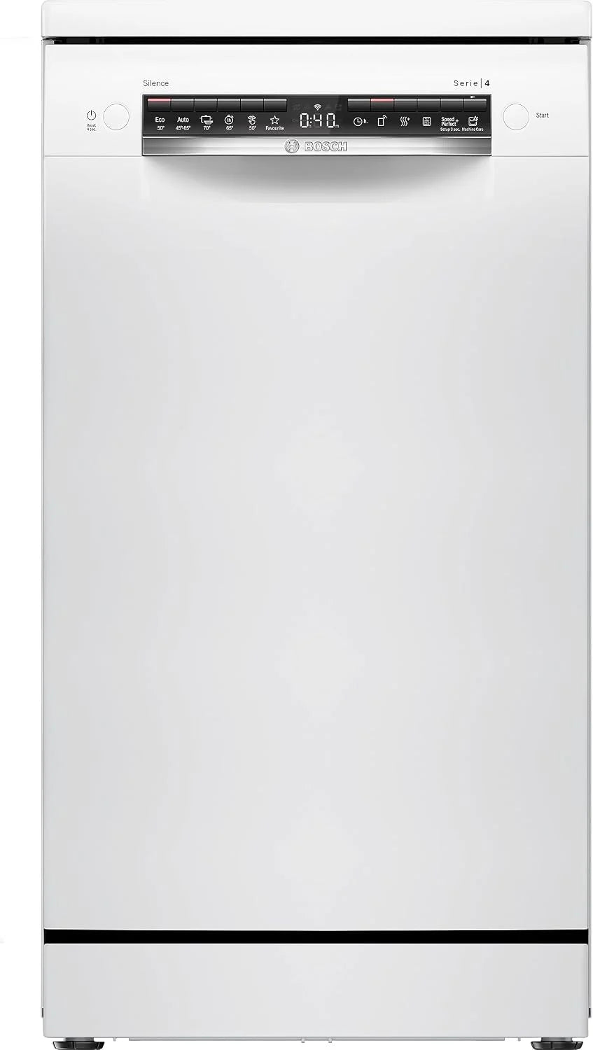 Bosch SPS4HKW49E - Seria 4 - Zmywarka wolnostojąca - 45 cm - 10 sztućców - Home connect - Biała