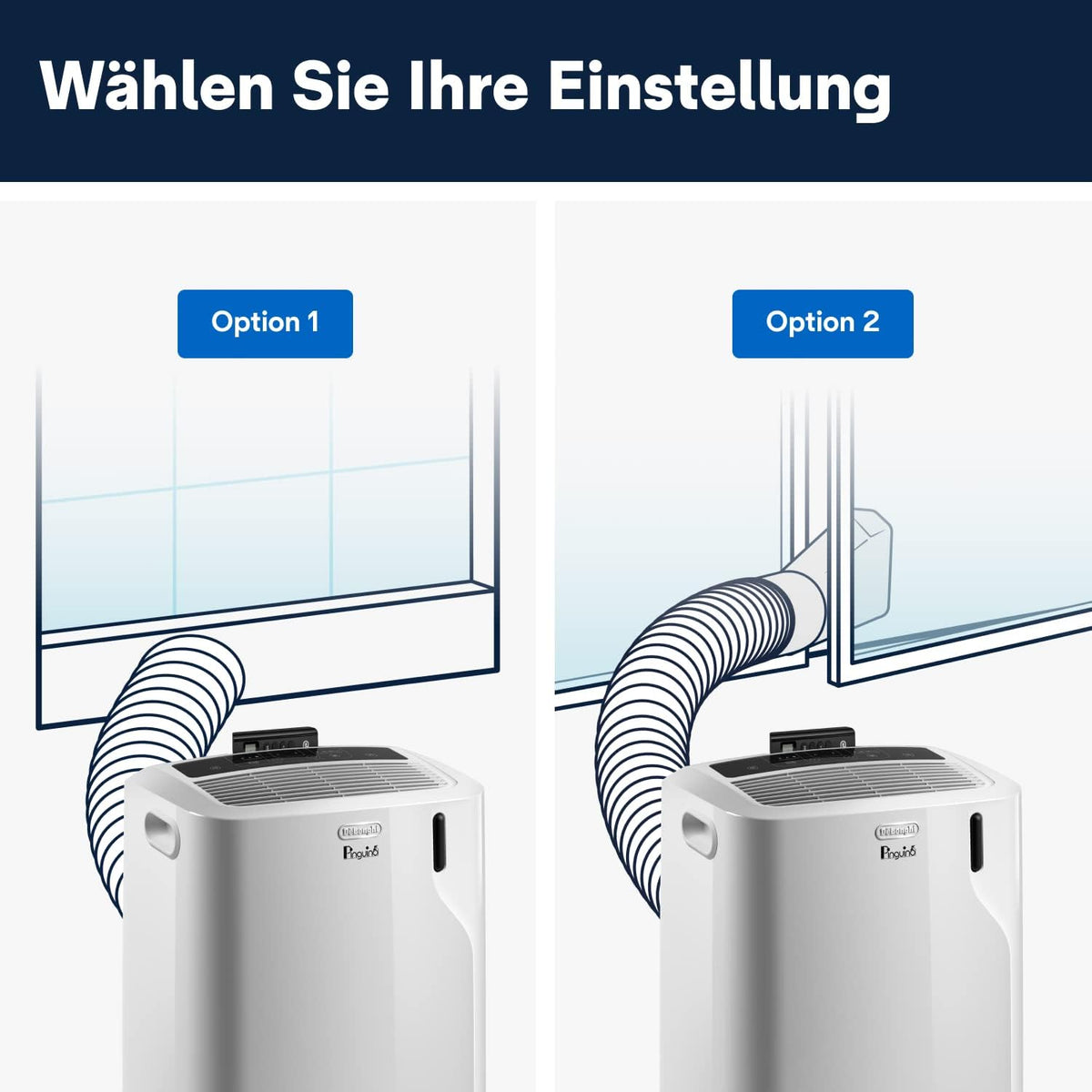 De'Longhi Pinguino - Aire acondicionado portátil 3 en 1, para habitaciones de hasta 27 m², con deshumidificador y ventilador, 9400 BTU, funcionamiento silencioso, mando a distancia, temporizador de 24 h, clase de eficiencia energética A (PACEM82)