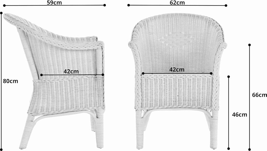 Sillón de ratán natural / Silla de comedor, sillón de mimbre / Muebles de ratán, sillón de ratán, silla de ratán con reposabrazos, sillón lounge, silla de tejido (natural)