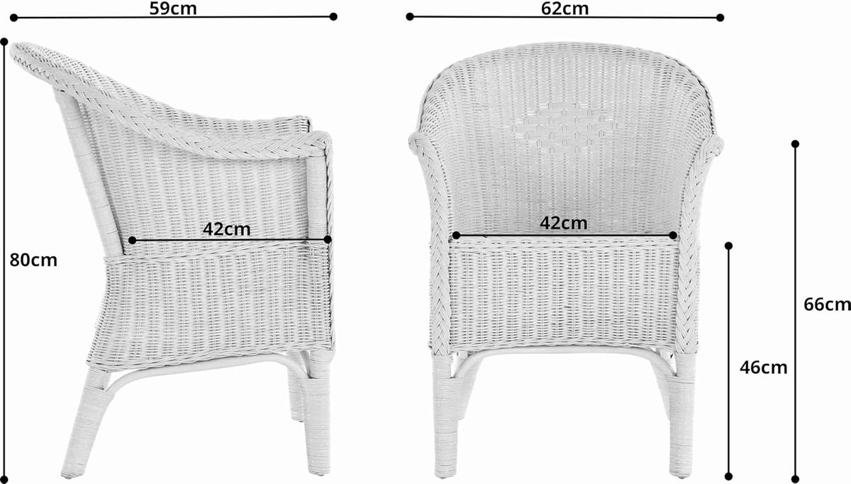 Sillón de ratán natural / Silla de comedor, sillón de mimbre / Muebles de ratán, sillón de ratán, silla de ratán con reposabrazos, sillón lounge, silla de tejido (natural)