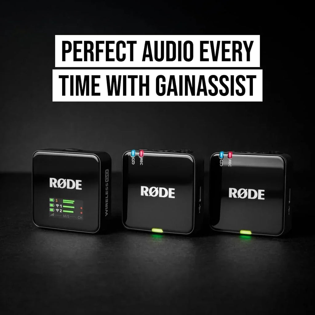 Micrófono inalámbrico Wireless GO de 3.ª generación con grabación en coma flotante de 32 bits, transmisión de 2,4 GHz, conexión USB-C y accesorios de centro de carga