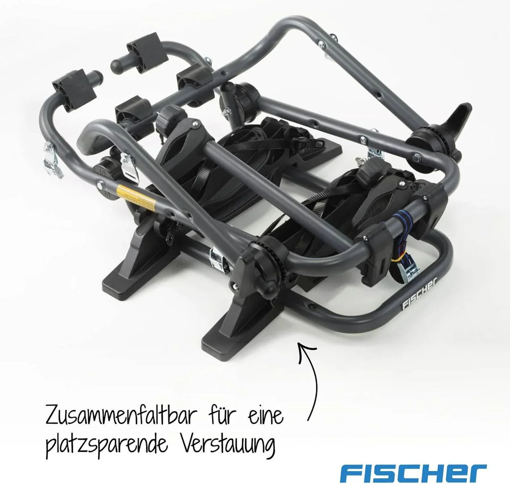 Portabicicletas trasero 10444 para 2 bicicletas de 12-29 pulgadas hasta 45 kg, plegable, acero, soporte de cuadro bloqueable