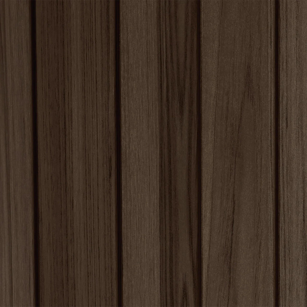 Banco de jardín 130x60x85 cm, banco de almacenamiento resistente a la intemperie, 227 L de espacio de almacenamiento, diseño de madera de palisandro, dos plazas