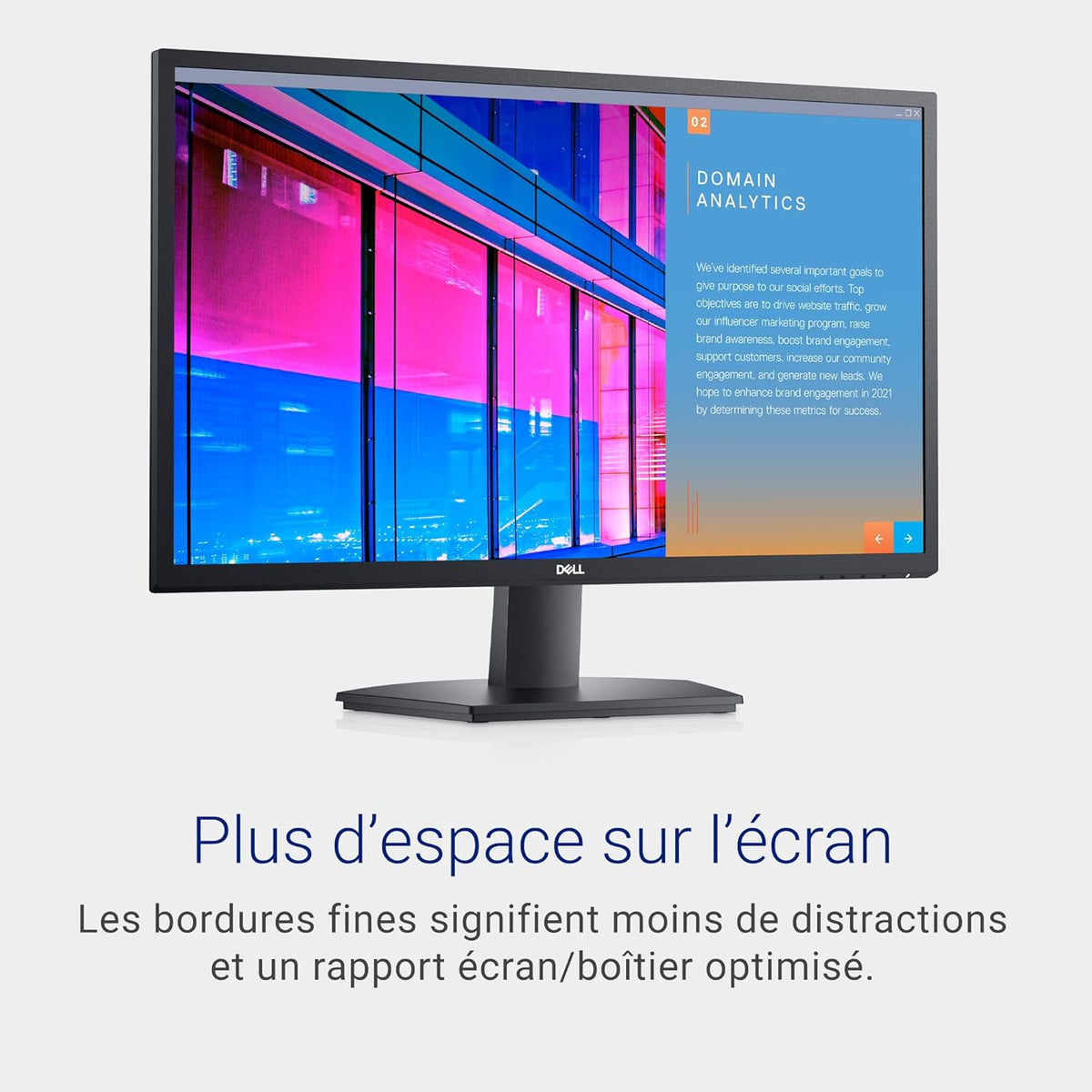 Monitor Dell SE2722HX 27" Full HD (1920x1080), 75Hz, VA, 4ms, AMD FreeSync, HDMI, VGA, 3 años de garantía, Negro