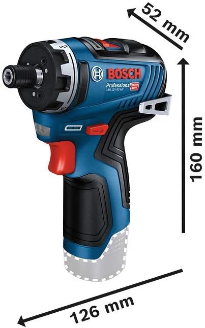 Bosch Professional system 12V: akumulatorowa wiertarko-wkrętarka GSR 12V-35 HX (bez akumulatorów i ładowarki, opakowanie kartonowe)