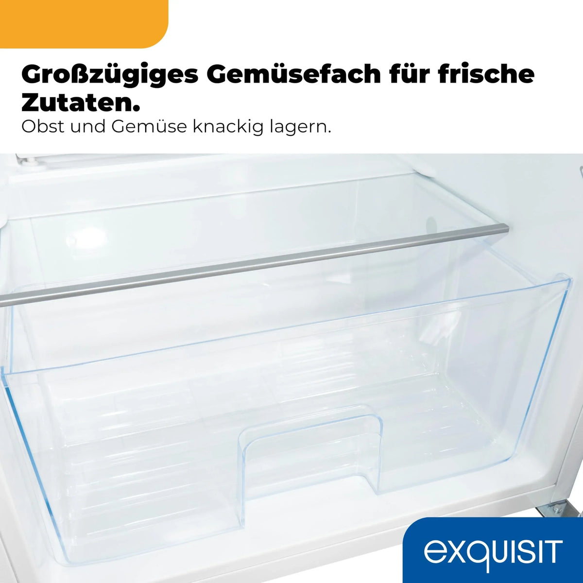 Frigorífico de 133 L sin congelador KS516-V-H-010E, 3 estantes de cristal, luz LED, cajón para verduras, puerta reversible, clase energética E