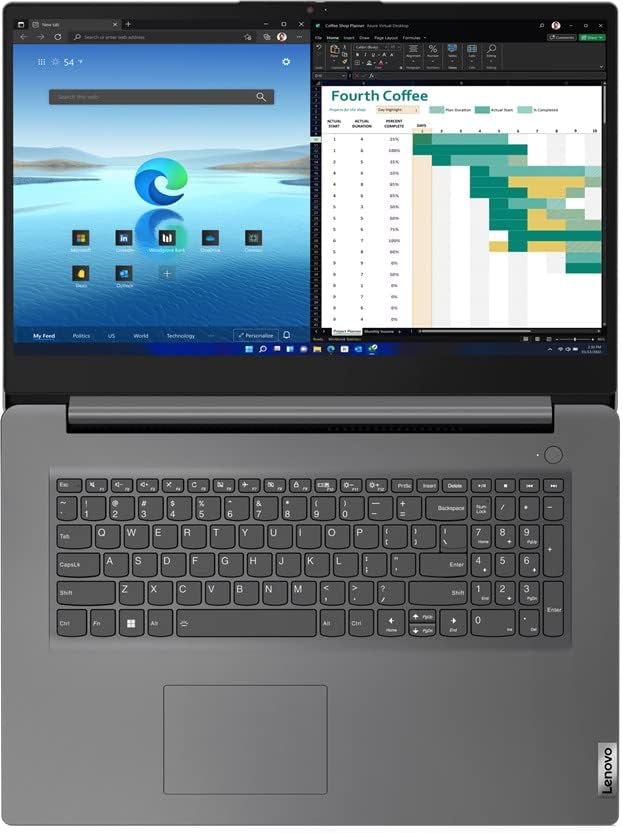 Lenovo i7 (17,3 pulgadas IPS FHD) Portátil (Intel® Core™ i7 1355U, 10 núcleos, 5,00 GHz, 24 GB DDR4, 1 TB SSD, Intel® Iris® XE, HDMI, Cámara, BT, WLAN, Windows 11, Teclado AZERTY [francés] #7438
