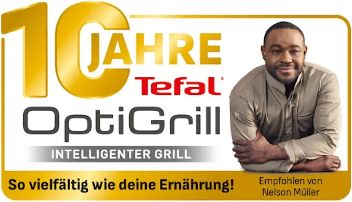 Parrilla de contacto OptiGrill+ XL GC722D16 2000W con 9 programas de cocción, modo manual, placas de parrilla extraíbles e indicador de nivel de cocción