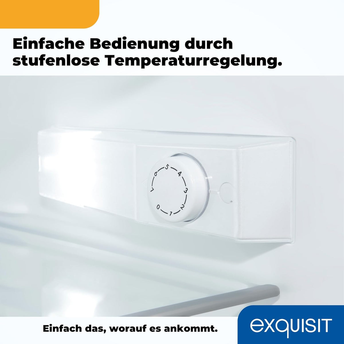 Refrigerador Exquisit sin congelador, 133 litros, frigorífico de una puerta independiente, sentido de apertura de puerta reversible, KS516-V-H-010D blanco