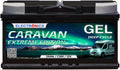 Batería de servicio Electronicx GEL Caravan Extreme 12V 120Ah / 120 Ah 12 Voltios – Batería de descarga lenta, sin mantenimiento y sellada – 353×175×190 mm – Autocaravana Caravana Solar Ocio Camping